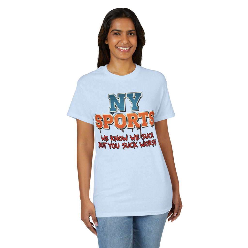 "We Suck" NY Sports 3ST Tee
