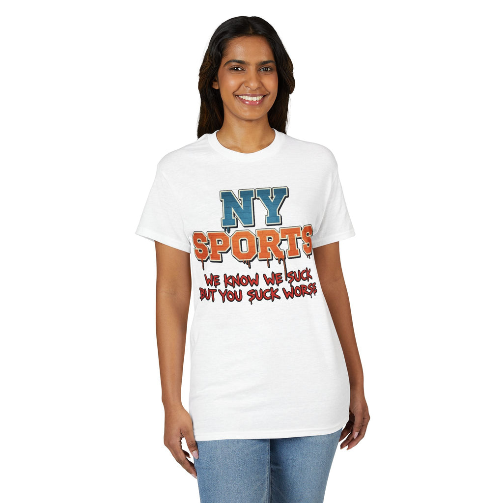 "We Suck" NY Sports 3ST Tee